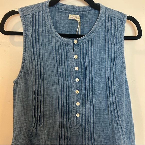 Faherty Isha Dress, Indigo, Medium - Picture 5 of 8